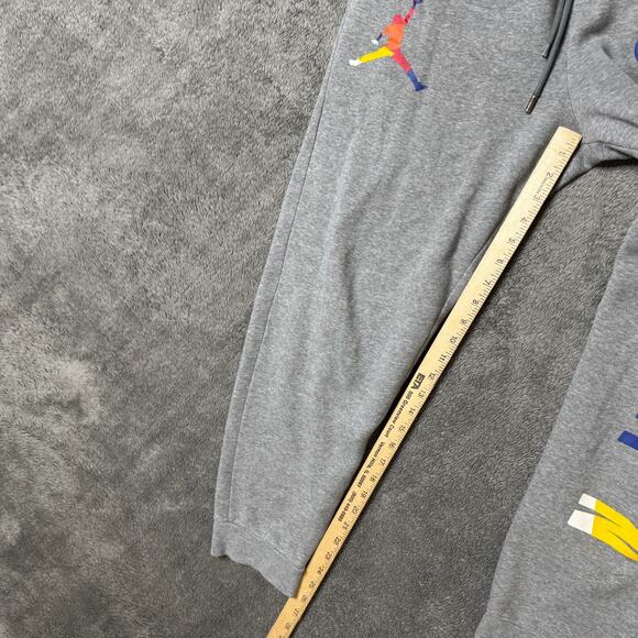 NIKE AIR JORDAN DNA HBR PANTS CARBON HEATHER Jogger Mens M Fleece AV0048-091 - Picture 6 of 8